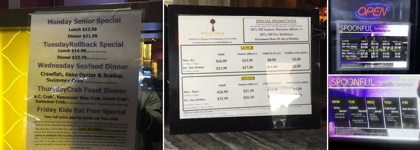 iSpoonful Menu