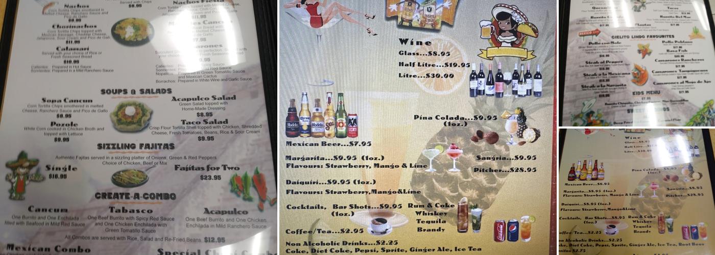 Cielito Lindo Menu