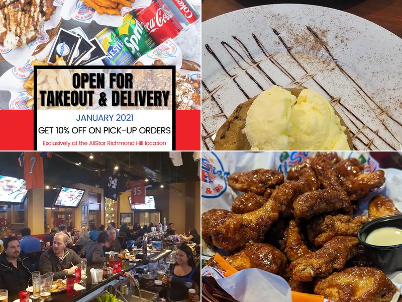 AllStar Wings and Ribs Richmond Hill Menu