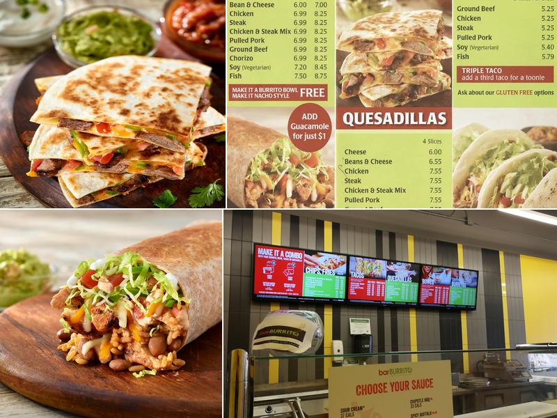 barBURRITO Menu