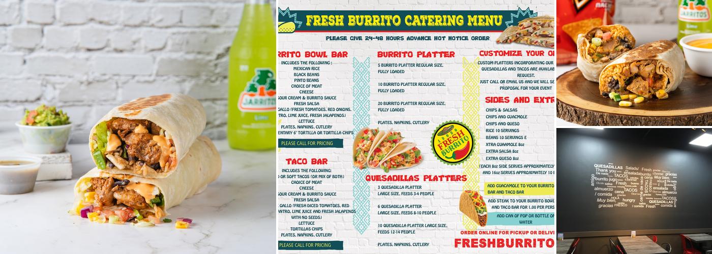 Fresh Burrito Menu