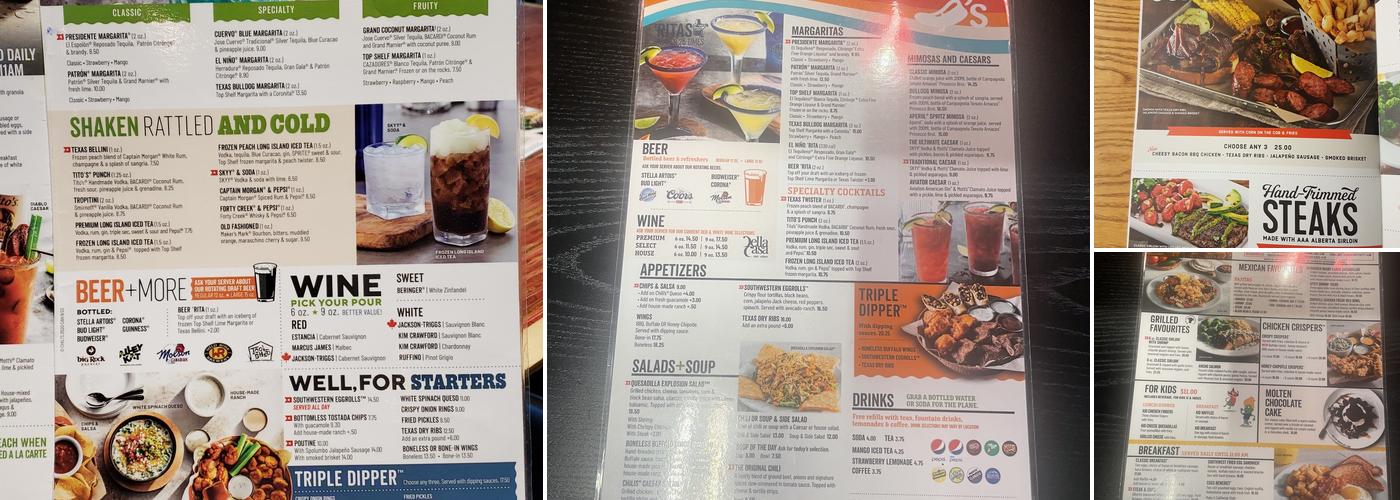 Chili's Grill & Bar Menu