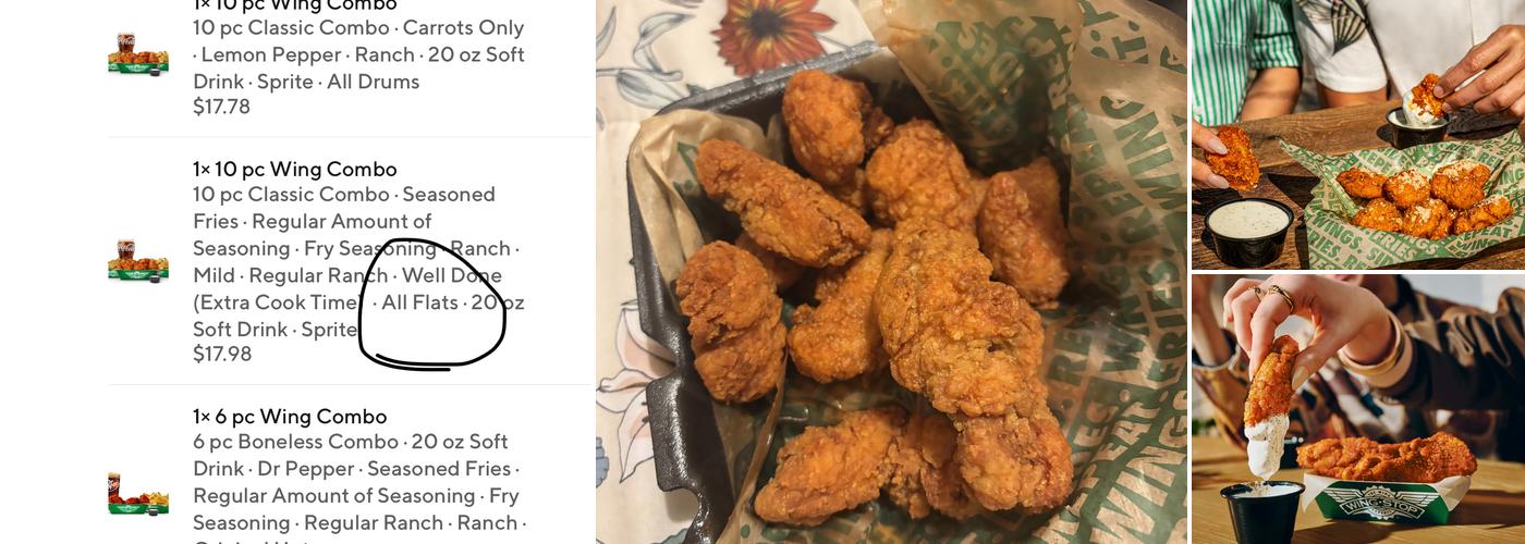 Wingstop Menu