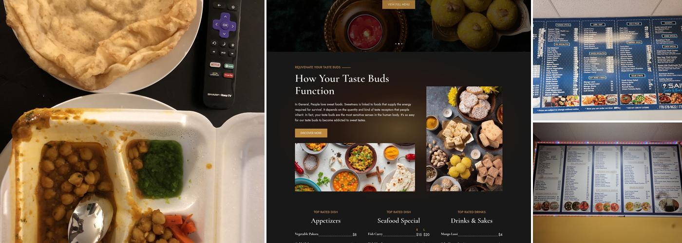 Saini Sweets Restaurant Menu