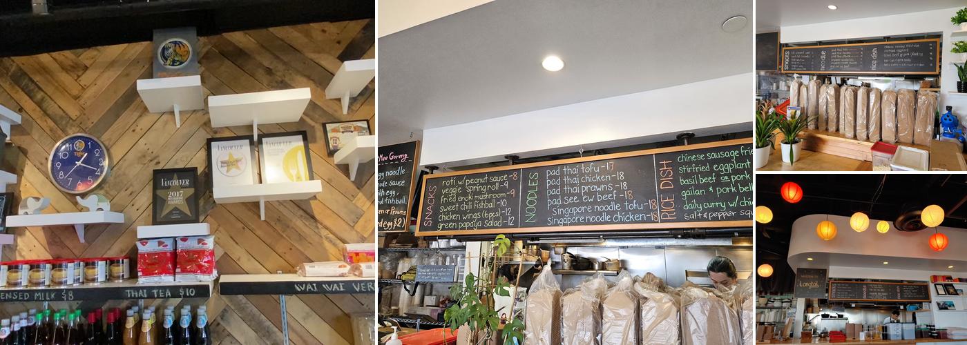 Longtail Kitchen Menu