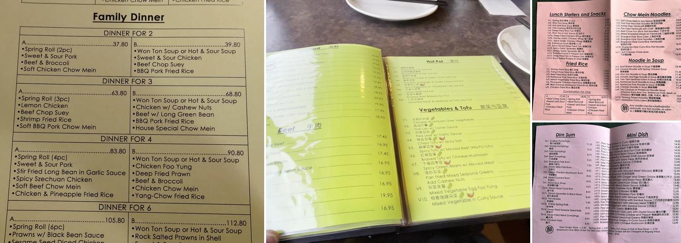 Jade Garden Kitchen Menu