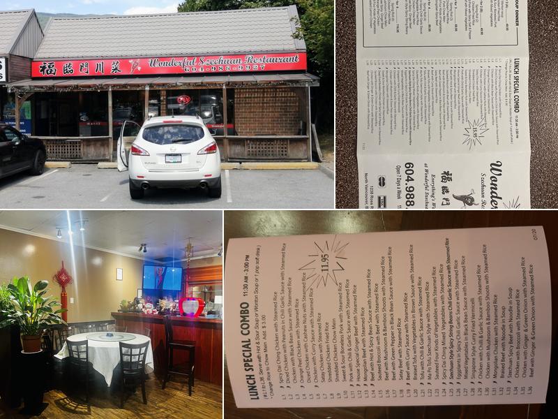 Wonderful Szechuan Restaurant Menu