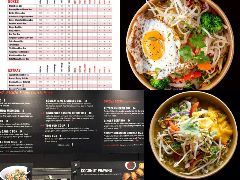 Noodlebox Menu