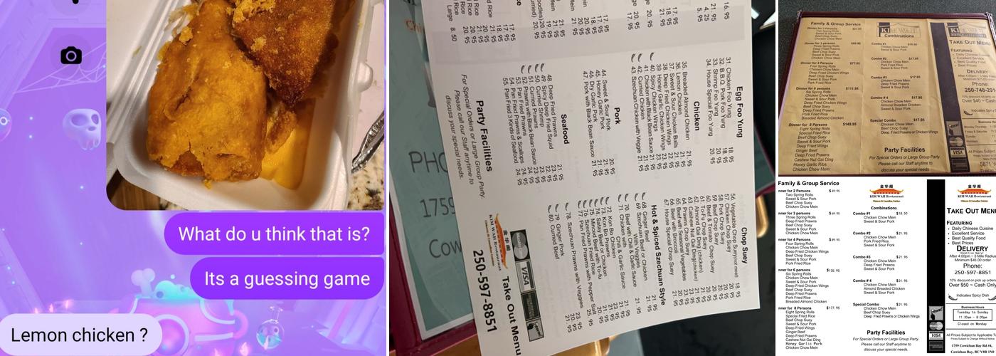 Kim Wah Restaurant Menu