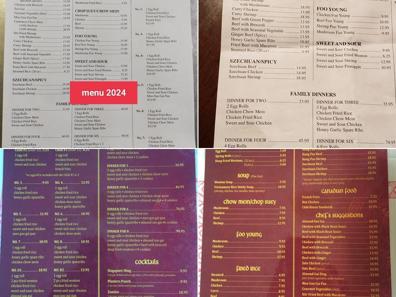 Tran's Palace Restaurant Menu