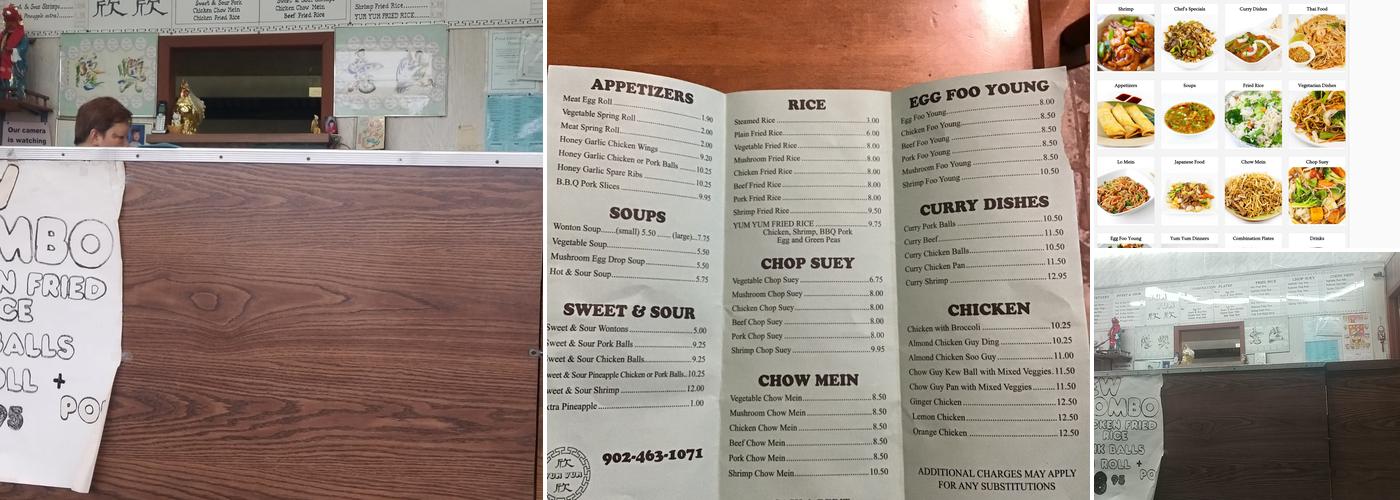Yum yum Chinese restaurant Menu
