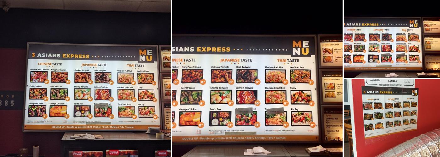 3 Asians Express Menu