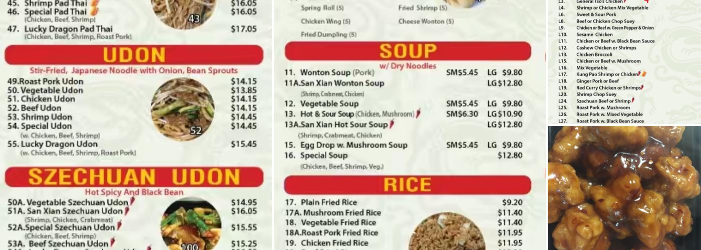 Lucky Dragon(Niagara Falls)takeout Menu