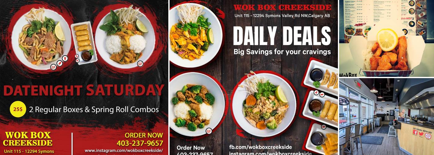 Wok Box - Symons Valley Menu