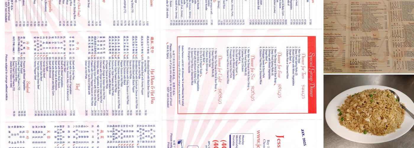 Jessica Restaurant Menu