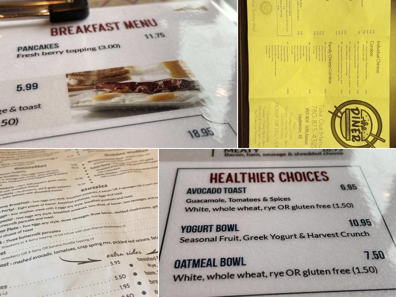 The Diner Menu