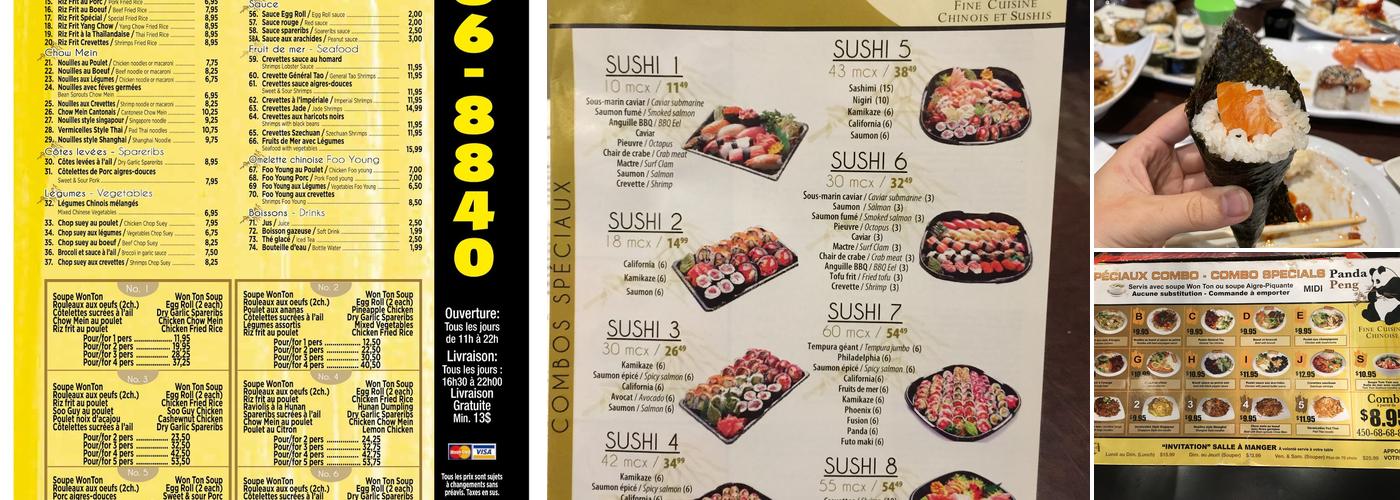 Panda Peng Menu