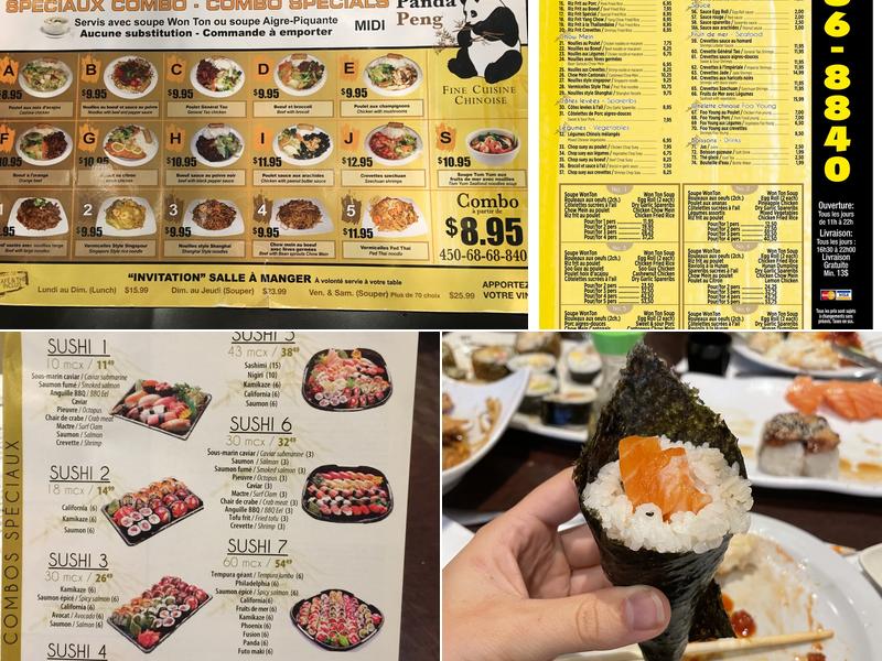 Panda Peng Menu