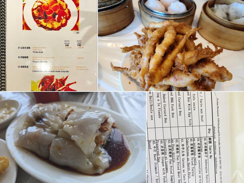 Foo Lam Restaurant Maison Menu