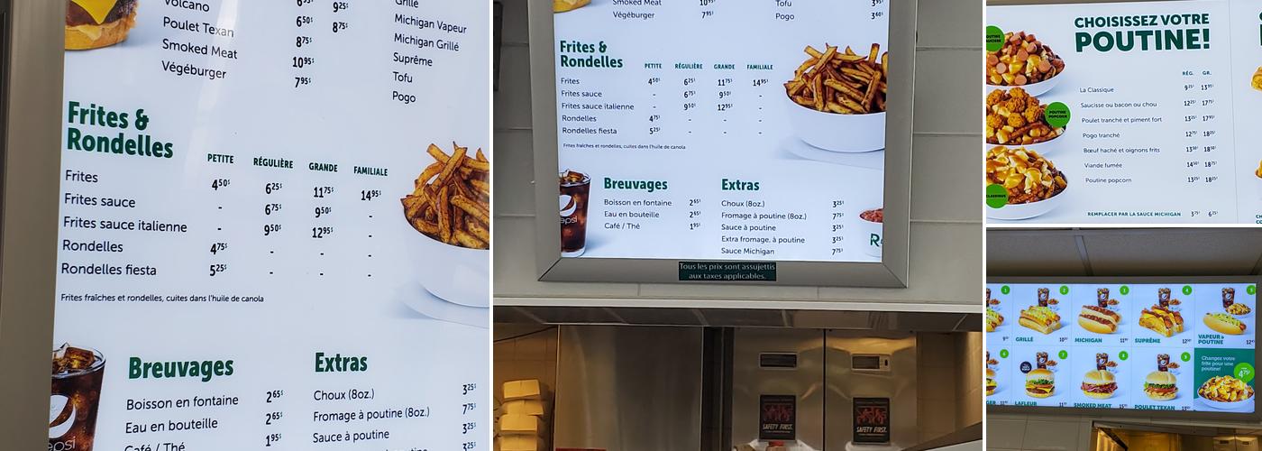 Restaurant Lafleur Menu