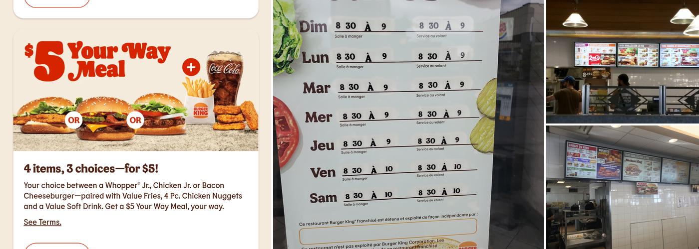 Burger King Menu