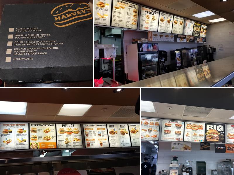Harvey's Menu