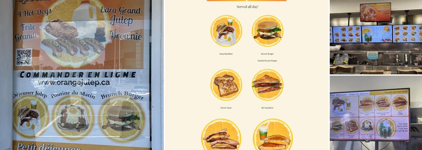 Gibeau Orange Julep Menu