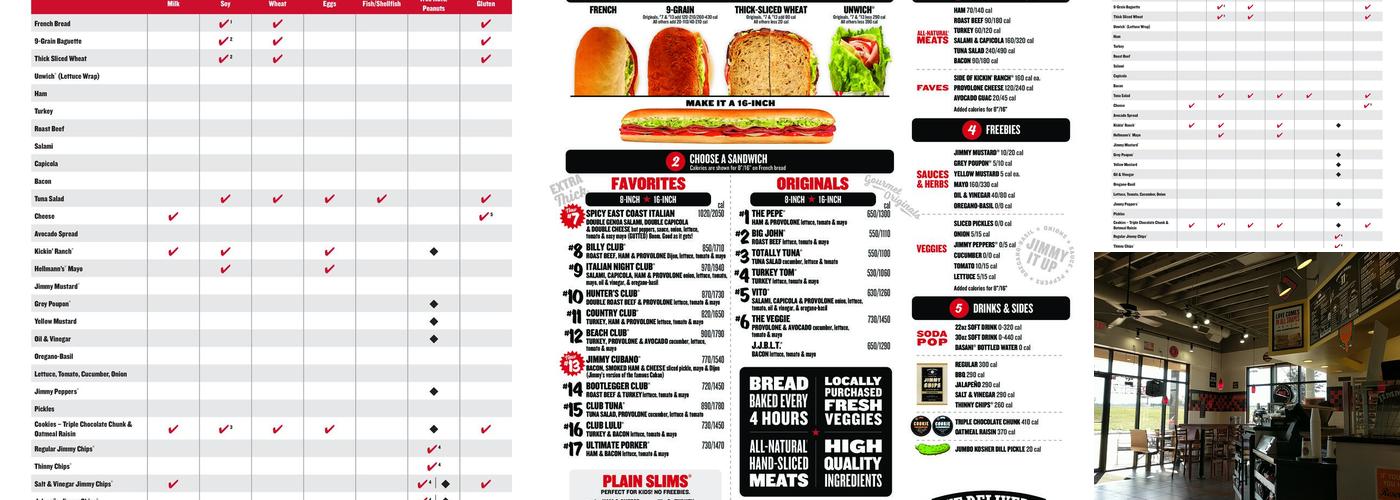 Jimmy John's Menu