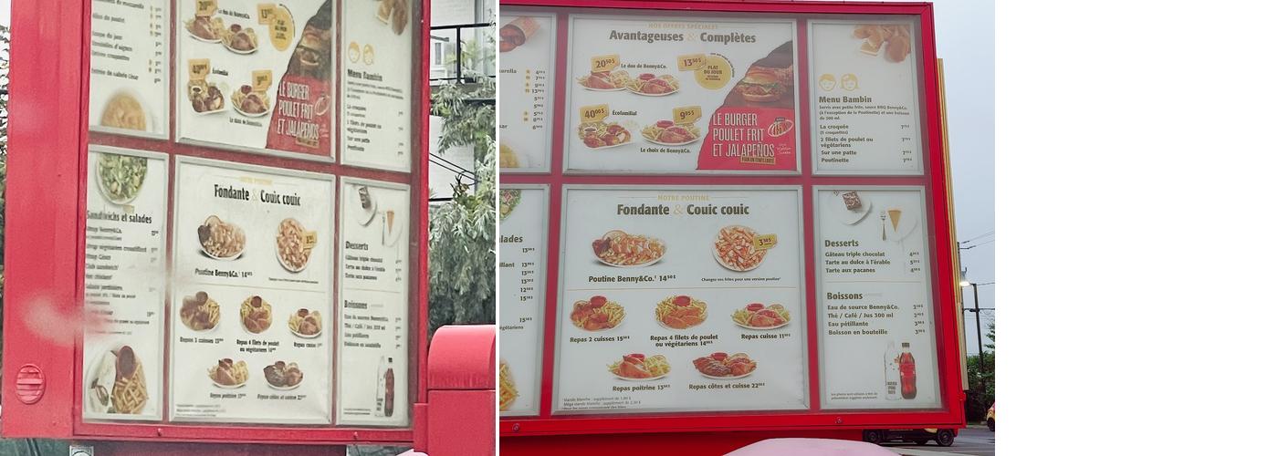 Benny&Co. Menu