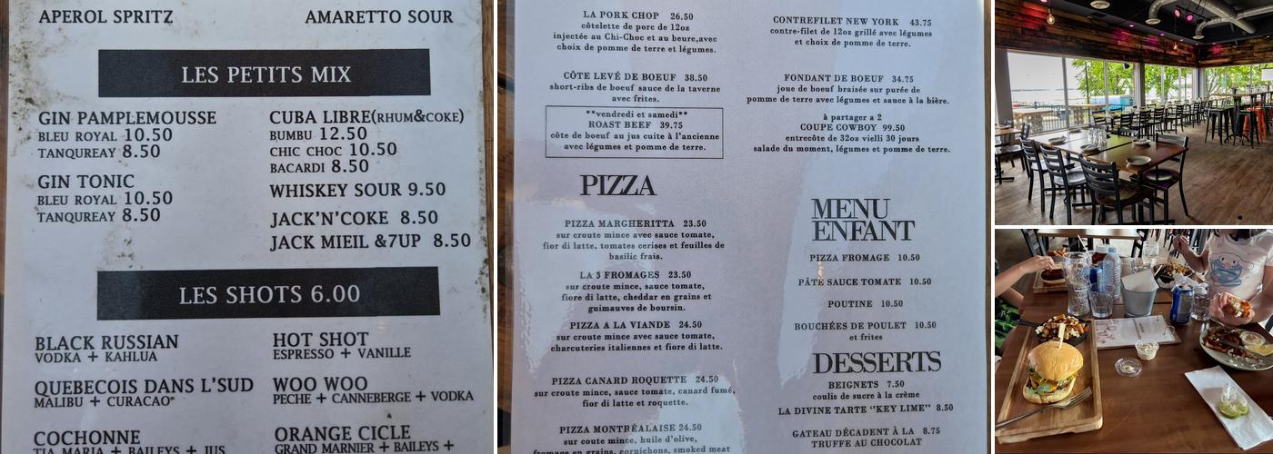 Marius La Taverne Menu