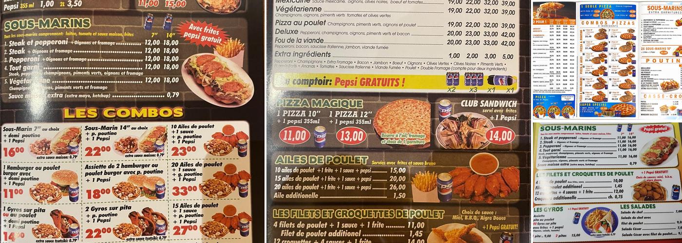 Pizza Maison - Laval Menu