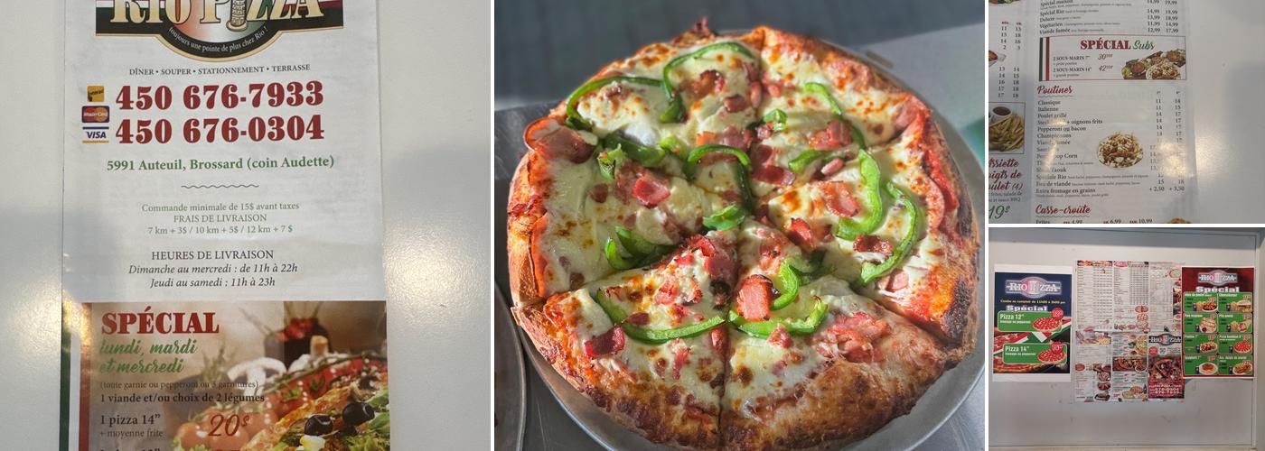 Rio Pizza Menu