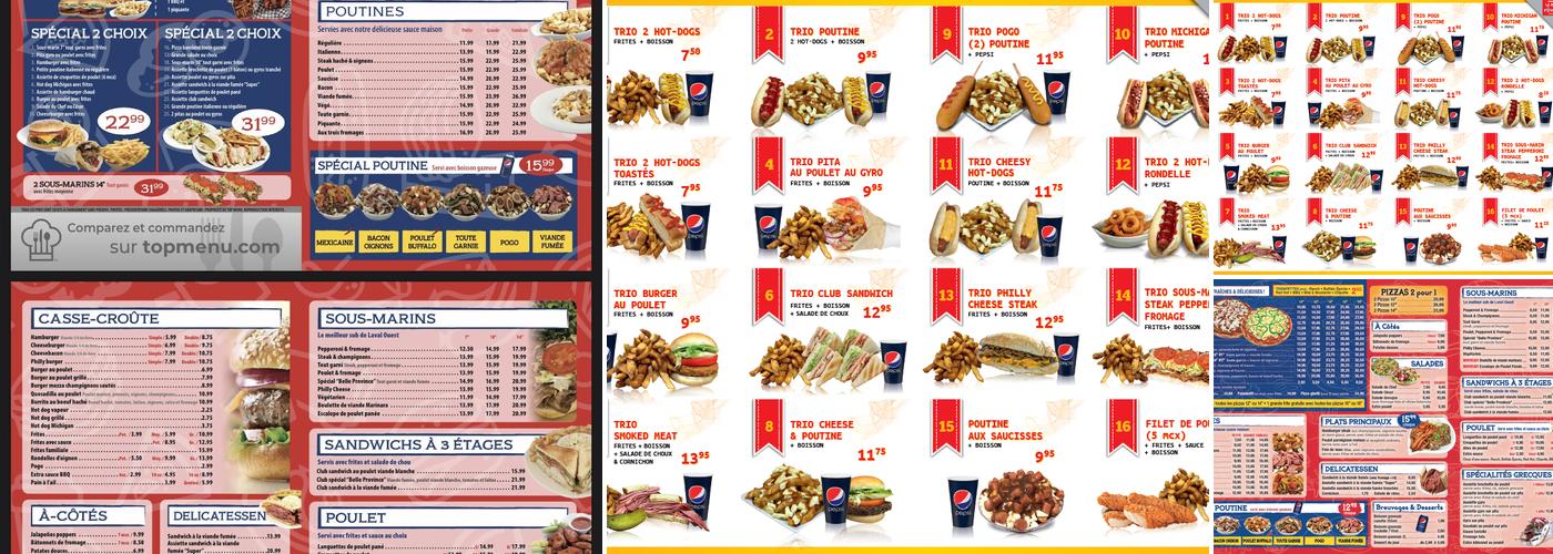 Restaurant La Belle Province (Arthur-Sauvé) Menu