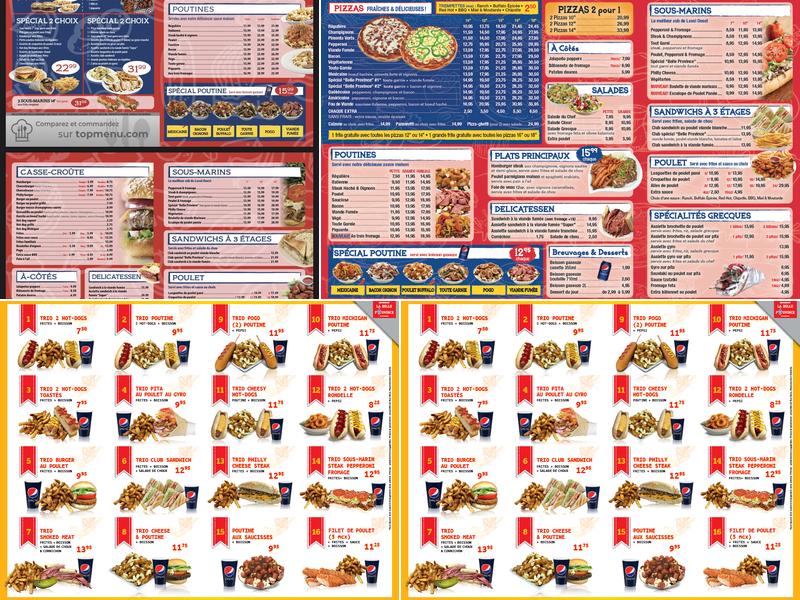 Restaurant La Belle Province (Arthur-Sauvé) Menu
