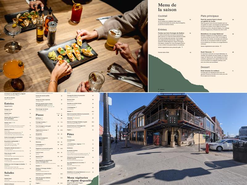 La Piazzetta St-Hyacinthe Menu