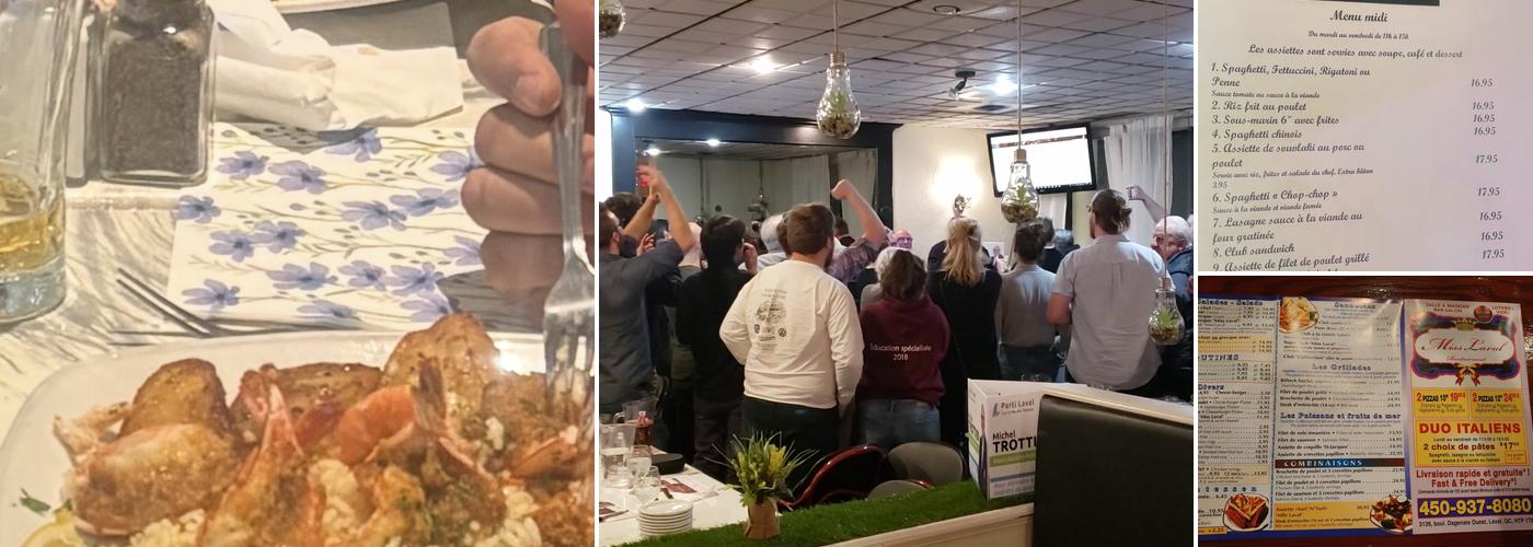 Restaurant Miss Laval Menu