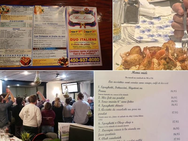 Restaurant Miss Laval Menu