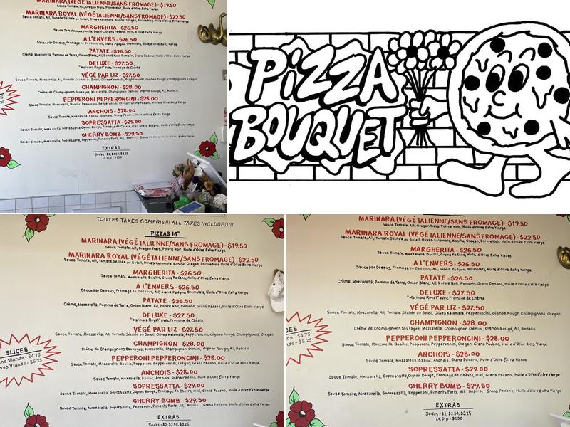 Pizza Bouquet Menu