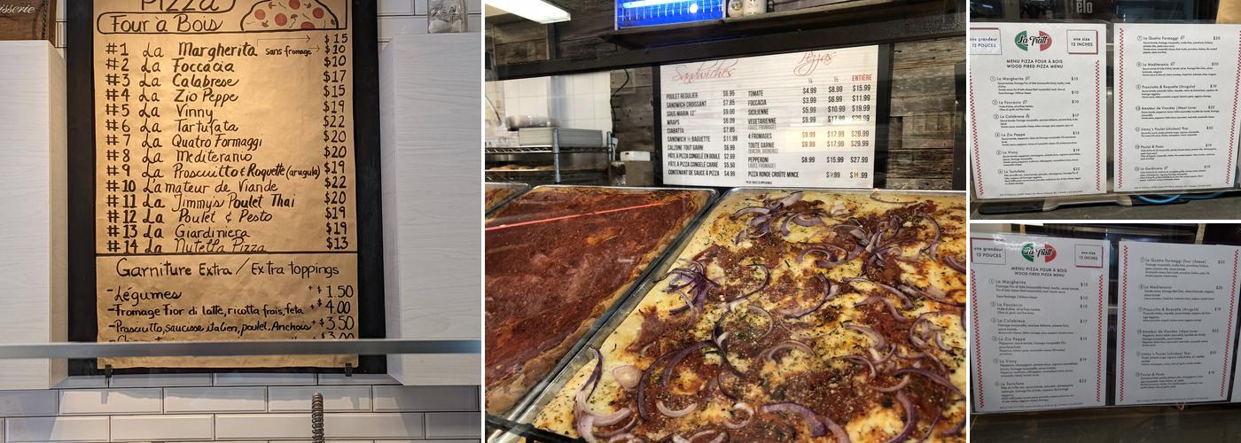 Deli La Trattoria (La Tratt) Menu