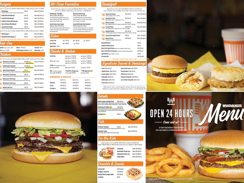 Whataburger Menu