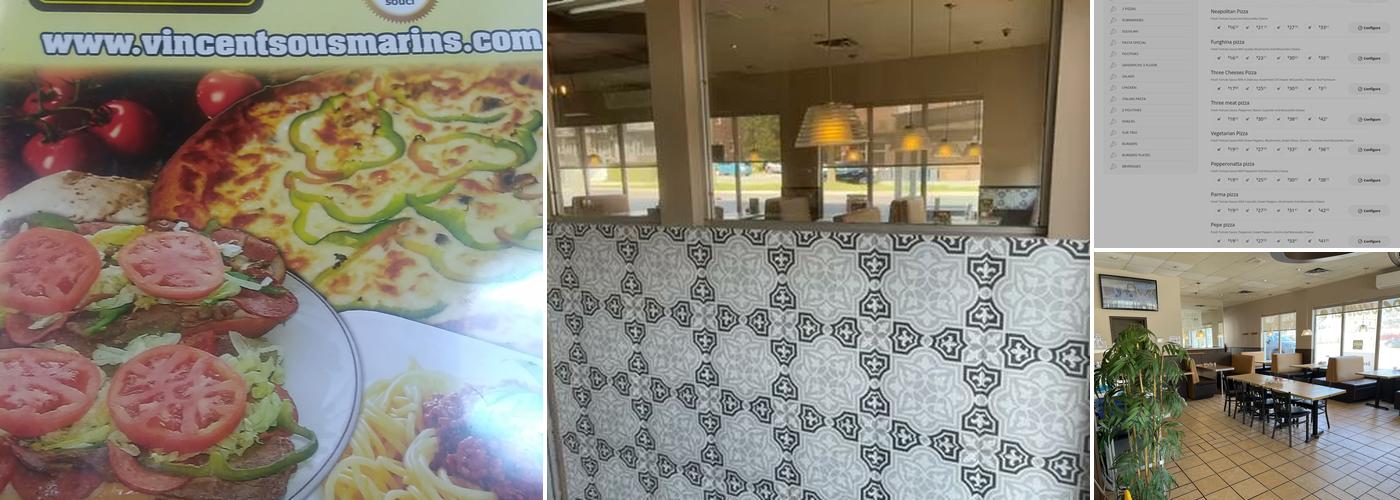 Vincent Sous-Marins Menu