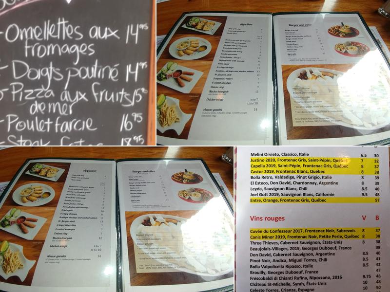 Restaurant La Bourgade Menu