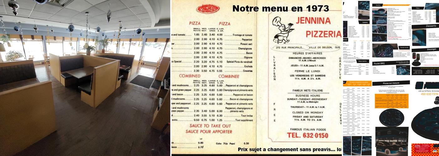 Jennina Pizzeria Menu