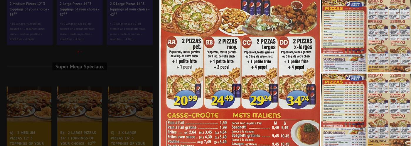 Surprise Pizza Menu