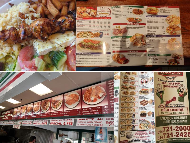 Restaurant La Corvette Menu