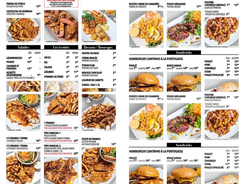 Cantinho Express Menu