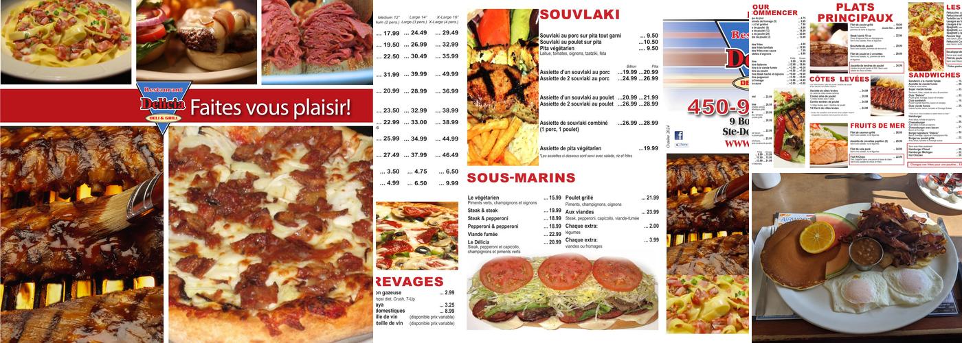 Delicia Menu