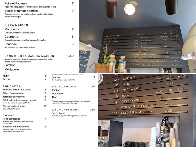 Le Brûloir Menu