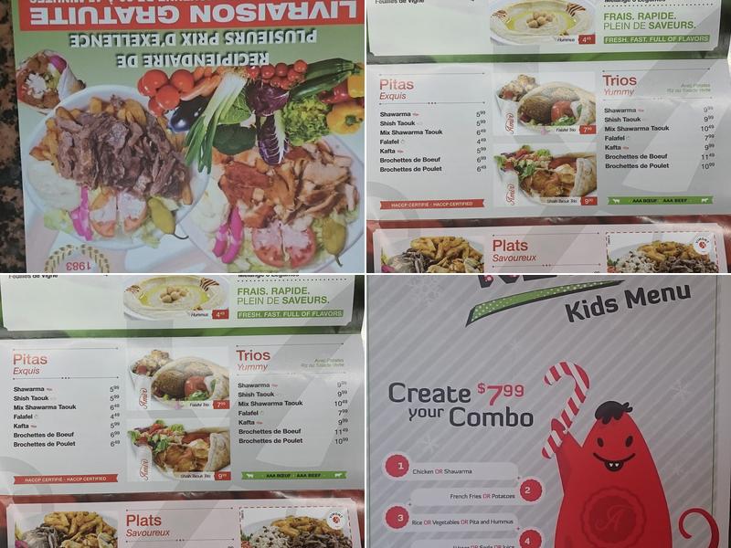 Amir Vimont Menu