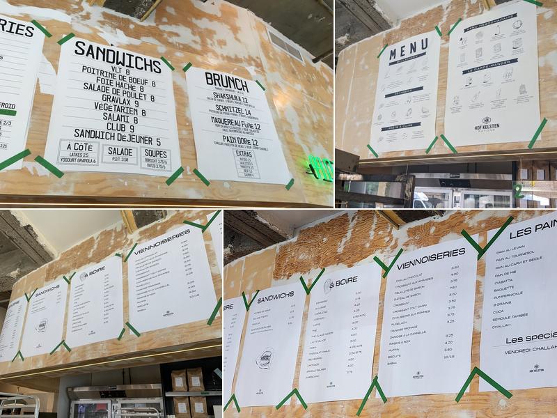 Hof Kelsten Menu